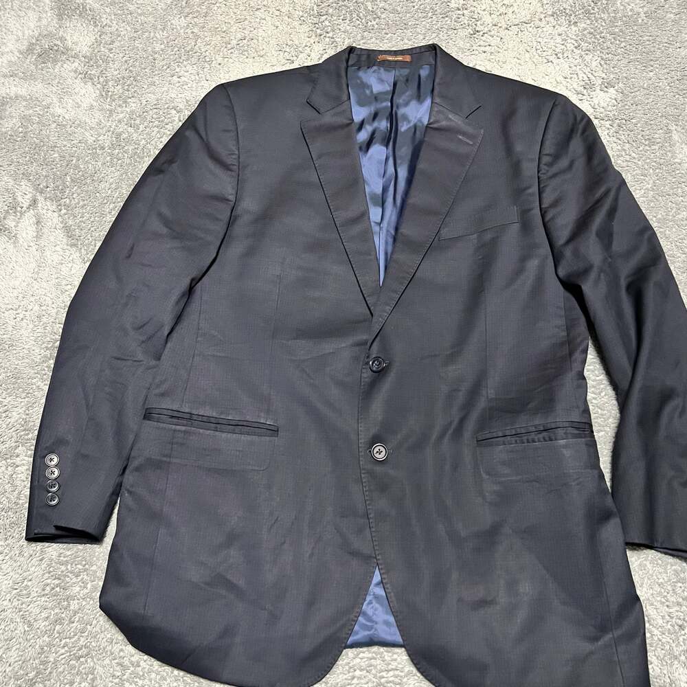 Peter Millar Blazer Men 44 ? Blue Wool Sport Jacket Coat